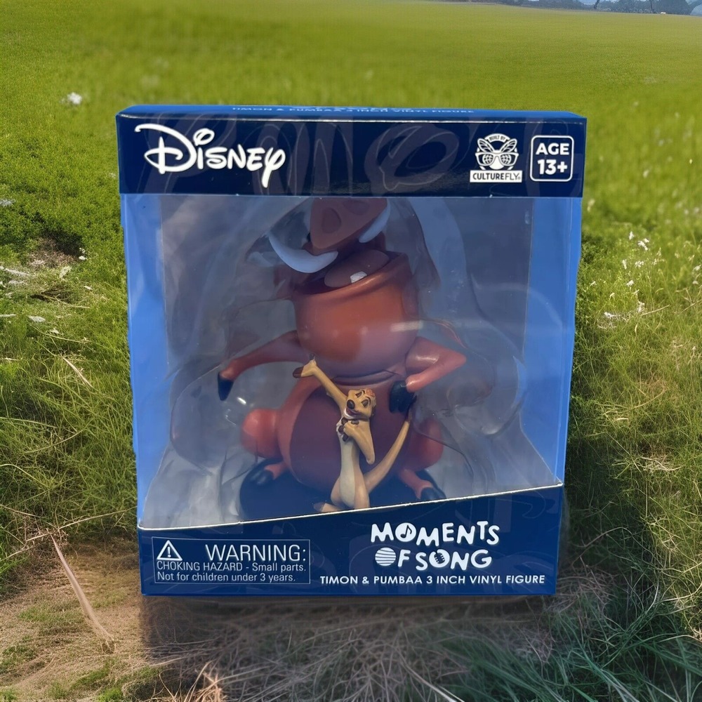 Disney Moments of Song The Lion King Timon & Pumbaa 3" Vinyl Figure NIB